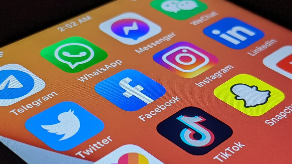 various social media platforms